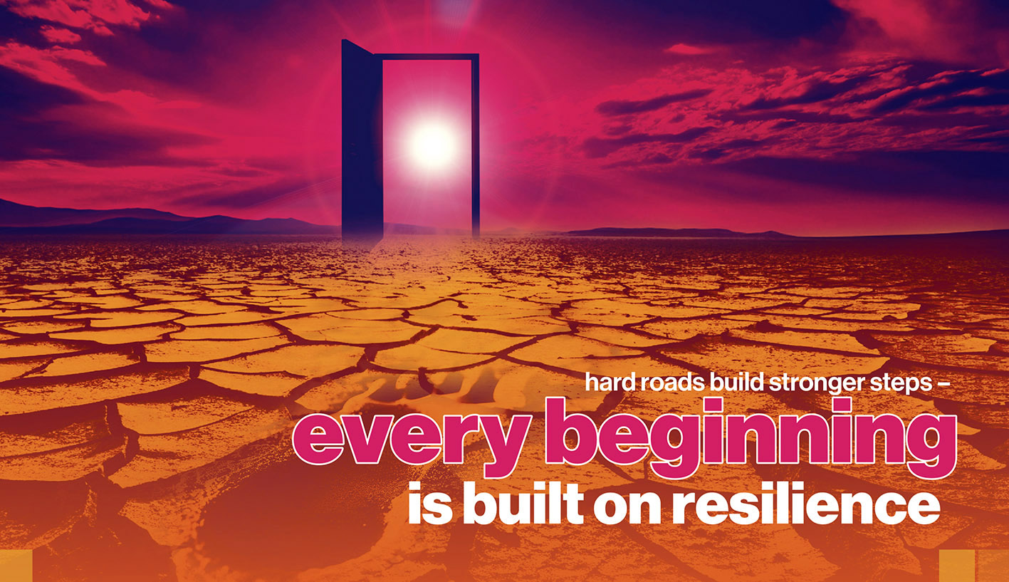 LCL Logistics calendar artwork with the message every beginning is built on resilience.